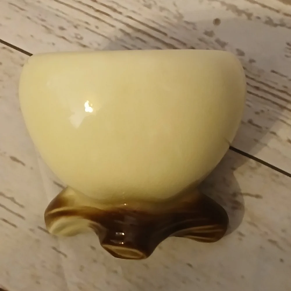 Royal Copley Vintage Cream and Green Footed Planter